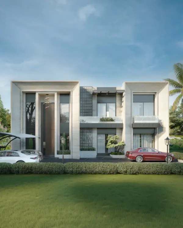 Balkasar Estate concept rendering, Neo-Classical residential estate on 11 kanal, Chakwal.