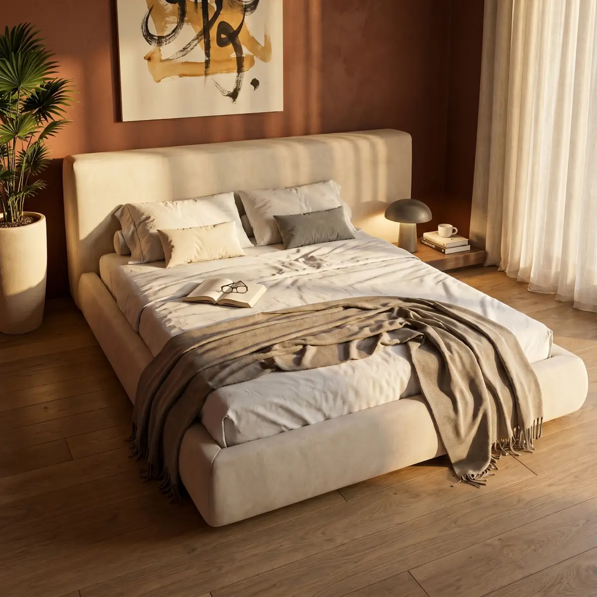 Ledge platform bed